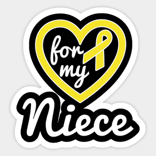 Sarcoma Cancer Shirt for Niece Ribbon Awareness Products Sticker